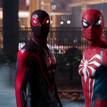Marvel's Spider-Man 2, 2023 Games, PlayStation 5, Marvel Superheroes, Marvel Comics, Advanced suit, Upgraded suit, Spiderman