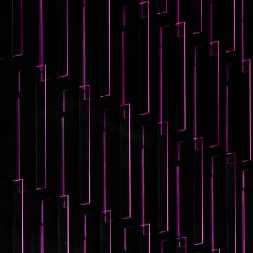 Purple light, Illustration, Pattern, Black background, Lines, 5K