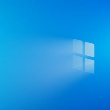 Windows logo, Windows 11, Blue background, Minimalist