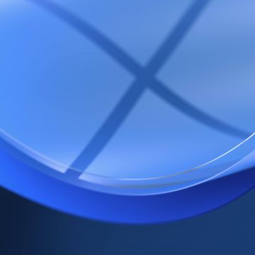 Windows 11, Stock, Blue background, Windows logo