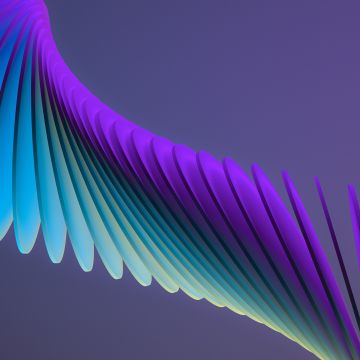 3D Art, Digital render, Illustration, Pattern, Purple, Blue