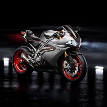 Norton V4SV, Superbikes, Dark background, Sports bikes, 2022, 5K