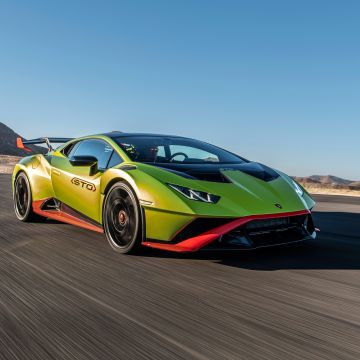 Lamborghini Huracán STO, 2021, Race track, 5K, 8K
