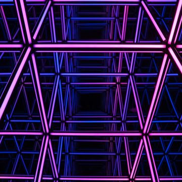 Light show, Purple light, Geometrical, Illusion, Pattern