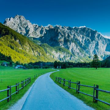 Logar Valley, Road, Kamnik Alps, Mountains, Slovenia, 5K