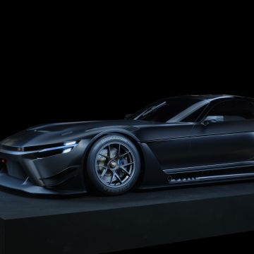 Toyota GR GT3 Concept, Sports cars, Dark aesthetic, 2022, Black background, 5K, 8K