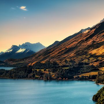 Lake Wakatipu, Mountains, Queenstown, New Zealand, Landscape, Scenery, 5K