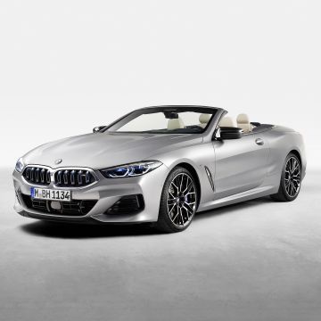 BMW M850i xDrive Cabrio, 8K, 2022, 5K, White background