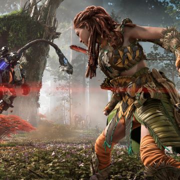 Horizon Forbidden West, Clamberjaw, Aloy, Gameplay, 2022 Games, PlayStation 4, PlayStation 5