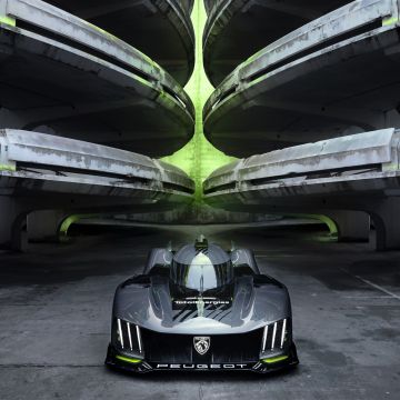 Peugeot 9X8, Le Mans Sports cars, Prototype, Racing cars, Hypercars, Electric Sports cars, 5K, 8K, 2022