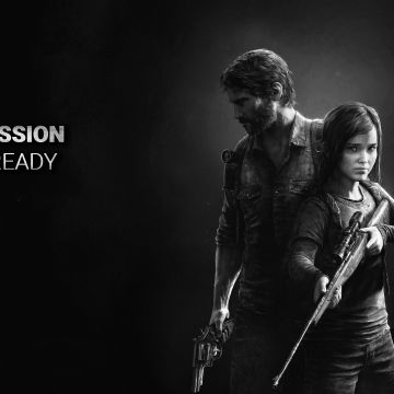 The Last of Us, Joel, Sarah, Passion, Dark background, Popular quotes