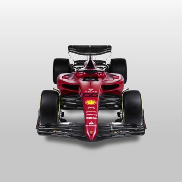Ferrari F1-75, Formula One cars, Formula 1, 2022, White background, 5K