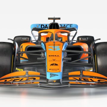 McLaren MCL36, Formula One cars, 2022, White background, Formula 1