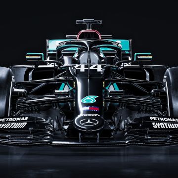 Mercedes-AMG F1 W11 EQ Performance, Formula One, Formula E racing car, Dark background