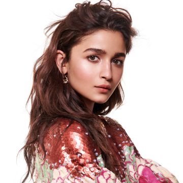 Alia Bhatt, Bollywood actress, White background, 5K