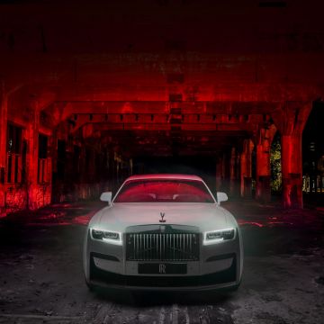 Rolls-Royce Black Badge Ghost, Luxury cars, 2022, 5K
