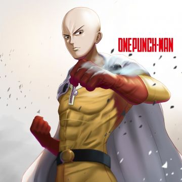 Saitama, 5K, One Punch Man, White background