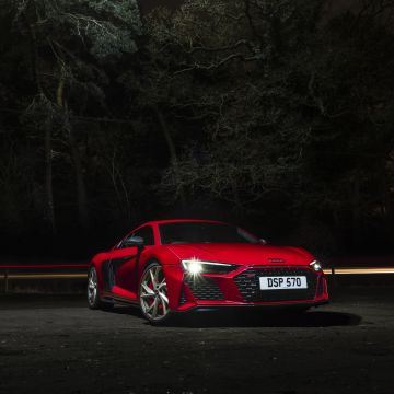Audi R8 V10 performance RWD, Supercar, 2022, Night