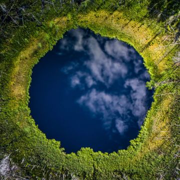 Karula National Park, Lake, Aerial view, Drone photo, Forest, Trees, Estonia, Landscape, Scenic