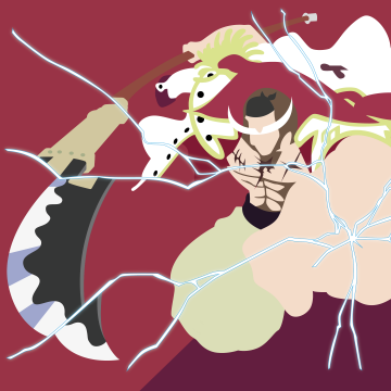 Edward Newgate, Whitebeard, One Piece, Minimal art