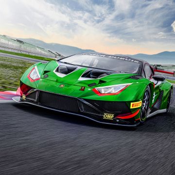 Lamborghini Huracán GT3 EVO2, Race track, Lamborghini Squadra Corse, Race cars, 2022