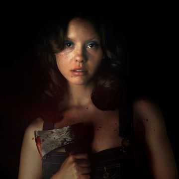 X, Mia Goth, 2022 Movies, Horror Movies, Dark background