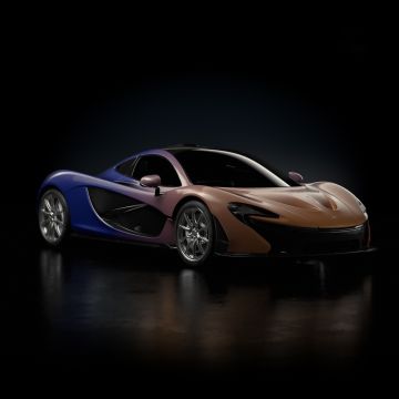 McLaren P1, McLaren NFT Genesis Collection, Supercars, 2022, Dark background