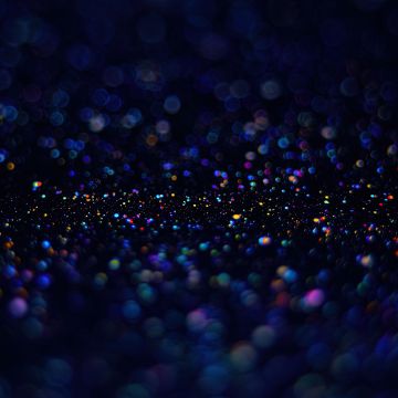 Soap Bubbles, Bokeh, Macro, Dark background, Glitter, Bubbles, Colorful, Dark blue, Dark aesthetic