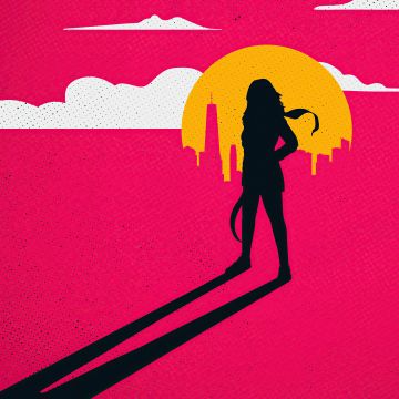 Ms. Marvel, Kamala Khan, Marvel Superheroes, 2022 Series, TV series, Pink background