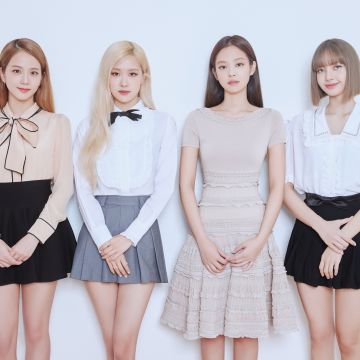 Blackpink, Jisoo, Lisa, Jennie, Rose, Korean singers, K-Pop singers, White background