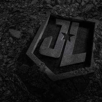 Justice League, Monochrome, DC Comics, Logo, Dark background, Black and White