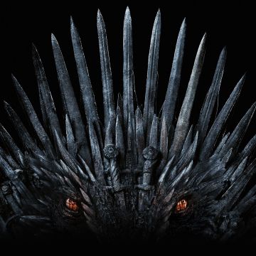Dragon, Game of Thrones, Black background