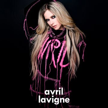Avril Lavigne, Euphoria Magazine, 2022, Black background, Singer, AMOLED, 5K