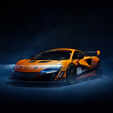 McLaren Artura Trophy, Race cars, Dark background, 2022, 5K, 8K