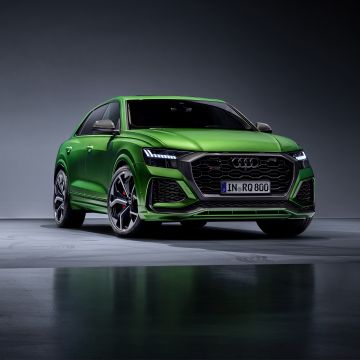 Audi RS Q8, Luxury SUV, 2020, 5K, Dark background