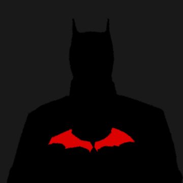 Batman, Silhouette, DC Superheroes, Dark background, 5K