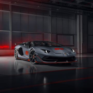 Lamborghini Aventador SVJ, Dark aesthetic, 5K, 8K, 2020