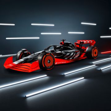 Audi F1 launch livery, Formula E racing car, 5K, 2022, 5K