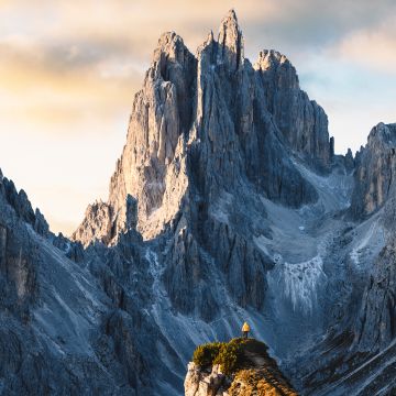 Cadini di Misurina, Dolomite mountains, Alone, Scenic, Viewpoint, Italy, Motorola Edge 30 Neo, Stock