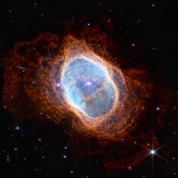 Southern Ring Nebula, NGC 3132, Deep space, Universe, Cosmos, James Webb Space Telescope, NASA, 5K