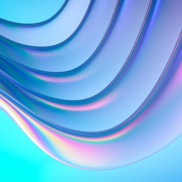 Gradient Abstract, Glass, Light, Abstract background, Blue background, 3D background