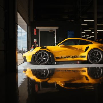 Porsche 911 GT3 RS, Weissach package, 2022, 5K, 8K