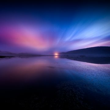 Aurora Borealis, Landscape, Dusk, Lake, Reflections, Dawn, 5K, 8K