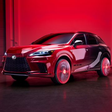 Lexus RX 500h F SPORT Ruby Red Rims, 2022, 5K, 8K