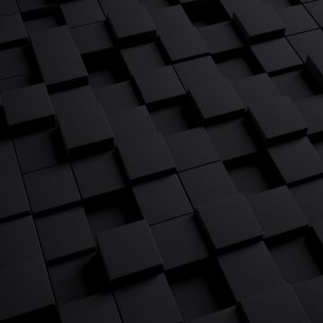 3D, Cubes, Squares, Dark