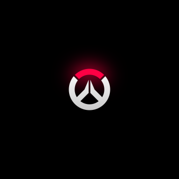 Overwatch 2, Overwatch logo, Dark background, Minimal logo