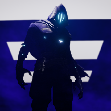 Omen, 3D Render, Valorant, Valorant agent, Dark Cover, Blue background