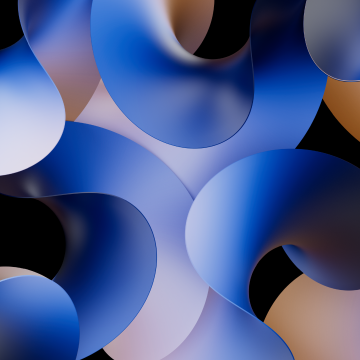 Blue abstract, Abstract curves, Blue curves, Gradient curves