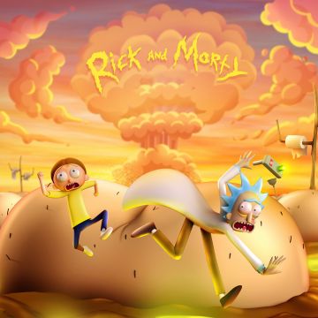 Rick and Morty, 5K, TV series, Rick Sanchez, Morty Smith