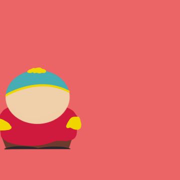 Eric Cartman, South Park, Minimalist, Pink background, 5K, 8K, Faceless, Simple